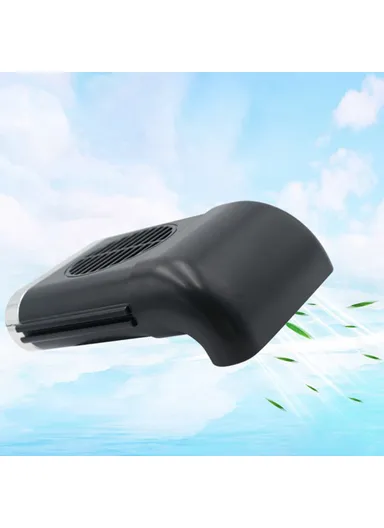 Car Seat Back USB Fan Creative Cooling Fan with 3-Speed Adjustable Wind for Car Inner Supplies F405 - Black