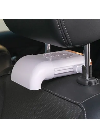 Car Seat Back USB Fan Creative Cooling Fan with 3-Speed Adjustable Wind for Car Inner Supplies F405 - Black