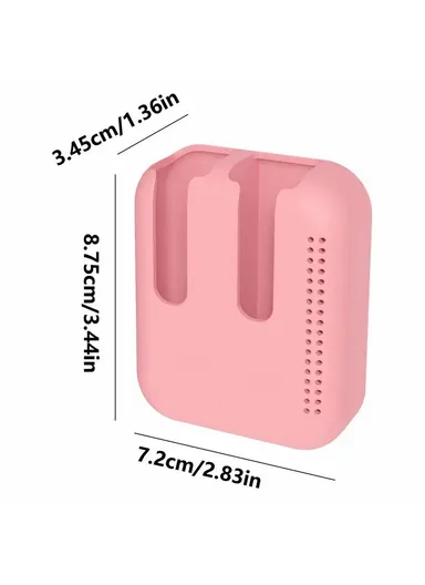 Car Air Vent Silicone Lip Balm Holder Space Saving Storage Box - Pink