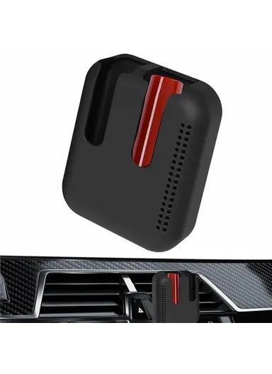 Car Air Vent Silicone Lip Balm Holder Space Saving Storage Box - Grey