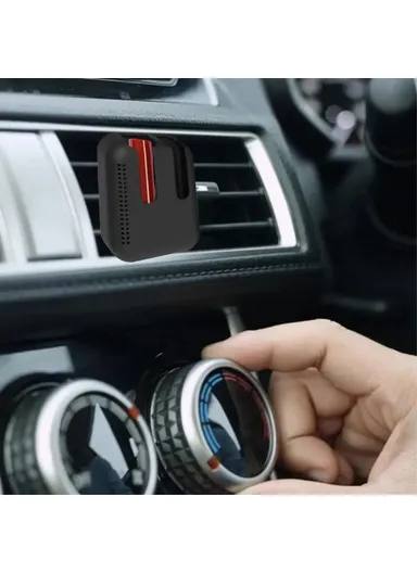 Car Air Vent Silicone Lip Balm Holder Space Saving Storage Box - Black