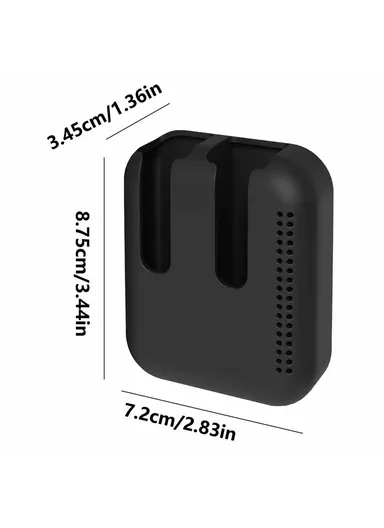 Car Air Vent Silicone Lip Balm Holder Space Saving Storage Box - Black