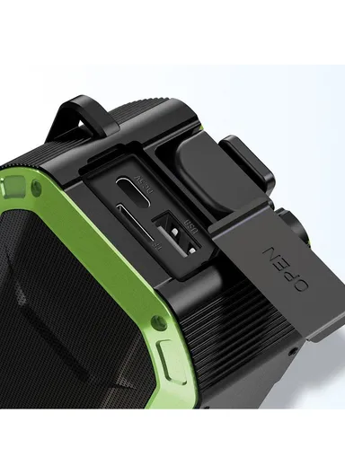 Portable IPX6 Waterproof Hand Crank Emergency Solar Radio Bluetooth Speaker with LED Light