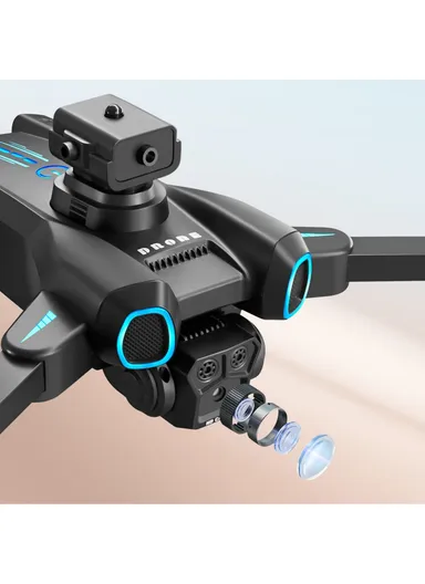 Drone with Camera with 3 Battery 720P HD FPV Camera Remote Control Toys Brushless Motor Aircraft LS-S4S 