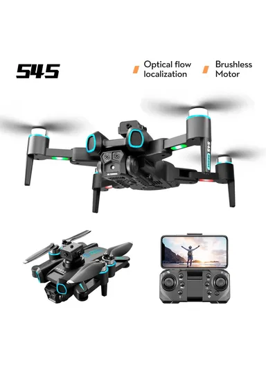 Drone with Camera with 3 Battery 720P HD FPV Camera Remote Control Toys Brushless Motor Aircraft LS-S4S 