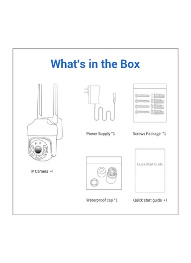 Tuya H.265 Wireless WiFi Camera 4MP Two-Way Voice Night Vision Camera with Motion Detection TY114 