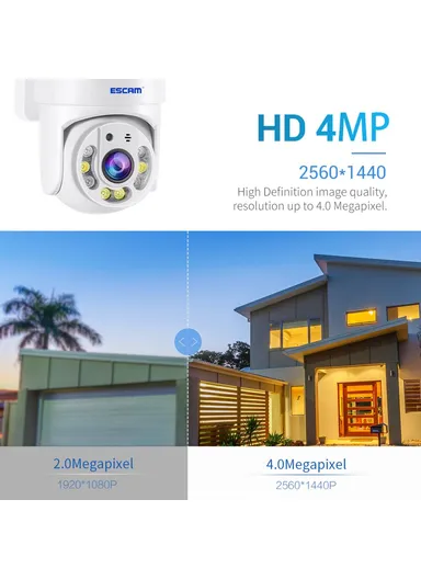 Tuya H.265 Wireless WiFi Camera 4MP Two-Way Voice Night Vision Camera with Motion Detection TY114 