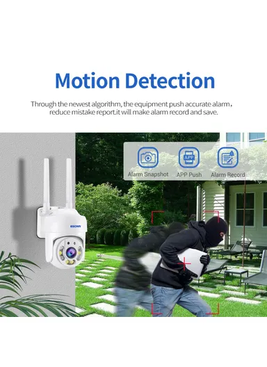 Tuya H.265 Wireless WiFi Camera 4MP Two-Way Voice Night Vision Camera with Motion Detection TY114 