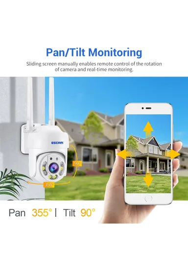 Tuya H.265 Wireless WiFi Camera 4MP Two-Way Voice Night Vision Camera with Motion Detection TY114 