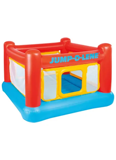 3+ Inflatable Jump-O-Lene Indoor or Outdoor Playhouse Trampoline Bounce Castle House with Crawl-Thru Door &amp; Net 48260 (L174 x W174 x H112)cm