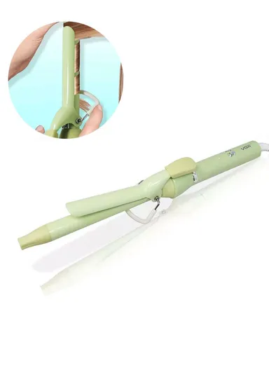 42W Professional 19mm Ceramic Electric Hair Curler With 220 C° Maximum Temperature &amp; Light Indicator V-565 - Green