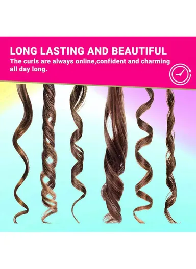 42W Professional 19mm Ceramic Electric Hair Curler With 220 C° Maximum Temperature &amp; Light Indicator V-565 - Green