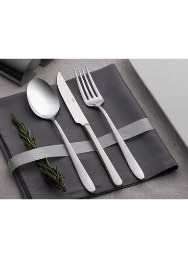 12 Pieces Sultan Mirror Finish Dinner Fork Set 3 / 207 mm - Silver