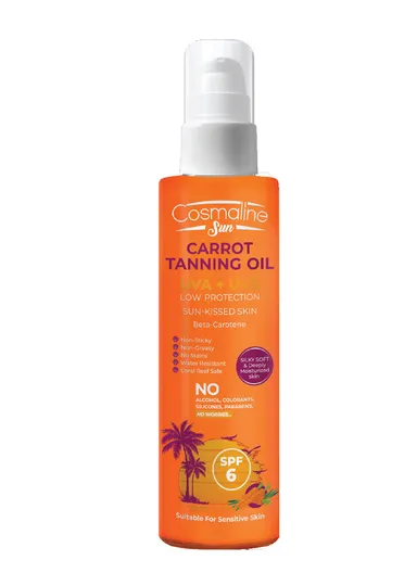 190ml Sun Tanning Oil Carrot (UVA + UAB) For Sensitive Skin