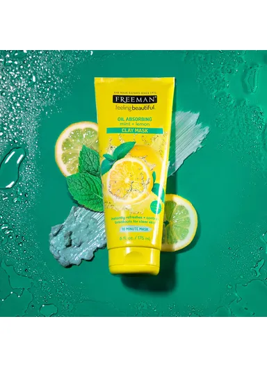 Oil Absorbing Mint &amp; Lemon Clay Mask 175ml
