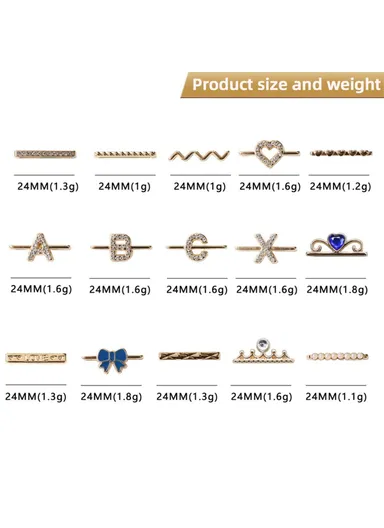 Universal Smart Watch Band Charms, Metal Decorative Charms, Loops Watch Strap Ornaments with Rhinestone (without Strap) - Style C