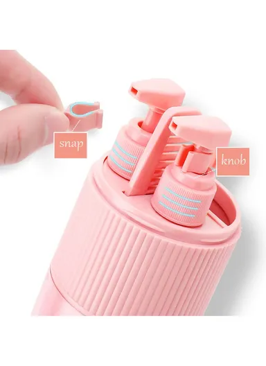 Travel Toothbrush Holder Mouthwash Cup Storage Box Set (No FDA Certificate, BPA-free) - Sapphire