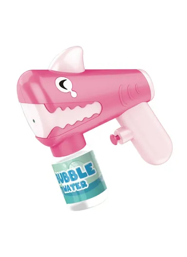 Shark Design Kids Summer Water Squirt Toy Children Outdoor Plastic Electric Water Gun Toy - Pink