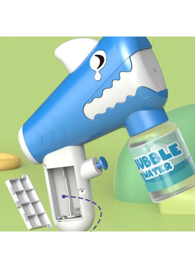 Shark Design Kids Summer Water Squirt Toy Children Outdoor Plastic Electric Water Gun Toy - Pink