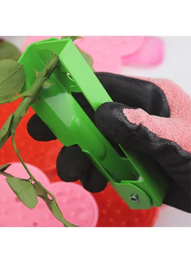Rose Leaf Thorn Stripper Tree Pruner Iron Remover For Gardening Flower Arrangement 8002H - Red
