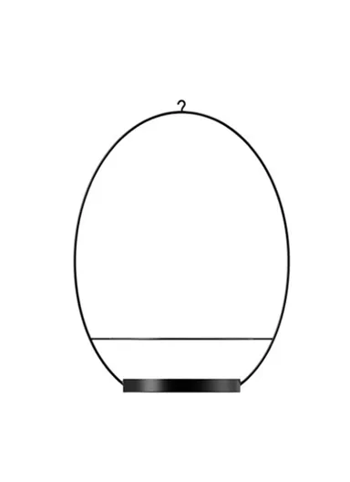 2-in-1 Hanging Planter Basket Wall-mounted Indoor Flower Pot Holder with Hooks 001