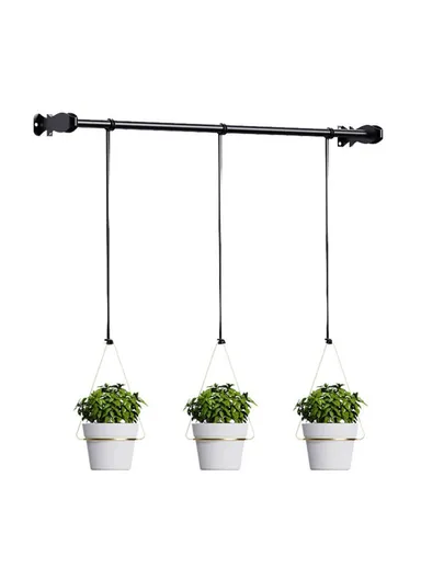 Set of 3 Hanging Flower Pot Holder Wall-Mounted Planters Hanger 001-ZJY-ST3J ZJY-ST3H- Gold Basin Ring