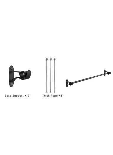 3-Pcs Hanging Flower Pot Wall-Mounted Gardening Plant Hangers with Extendable Rod 001- ZJ-YXH001 - Black Cone Shape