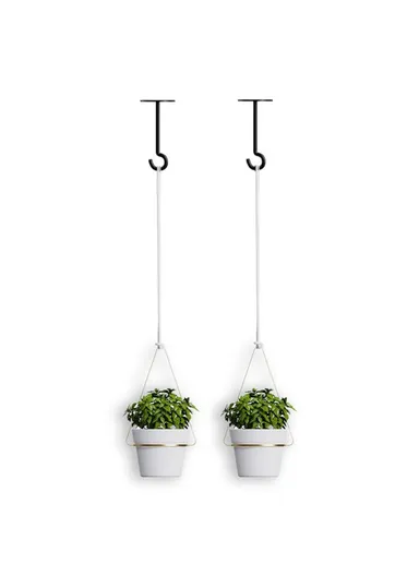 Detachable Hanging Flower Pots with Wall Hooks (2 Set) 001-ZJY-ST2A ZJY-ST2 - Gold