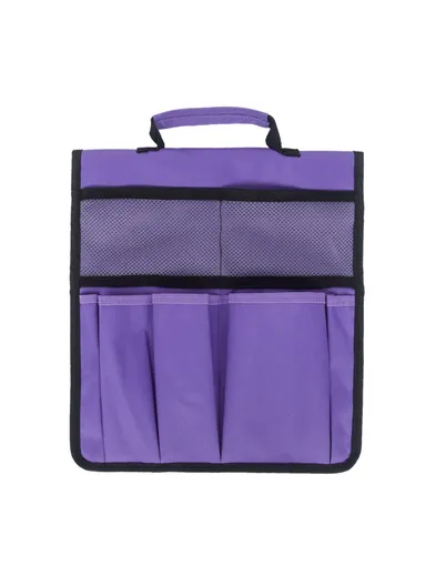 Portable Oxford Cloth Garden Kneeler Tool Bag for Knee Stool Gardening Tools Storage Pouch (L33 x W30)cm - Purple