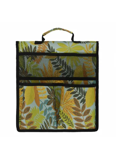 Portable Oxford Cloth Garden Kneeler Tool Bag For Knee Stool Gardening Tools Storage Pouch - Yellow Flower