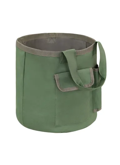 Portable Bucket Tool Organizer with Pockets Waterproof Garden Tool Bag, 30x29cm