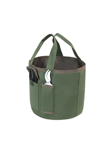 Portable Bucket Tool Organizer with Pockets Waterproof Garden Tool Bag, 30x29cm