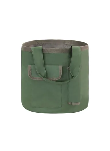 Portable Bucket Tool Organizer with Pockets Waterproof Garden Tool Bag, 30x29cm