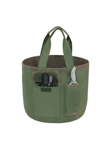 Portable Bucket Tool Organizer with Pockets Waterproof Garden Tool Bag, 30x29cm