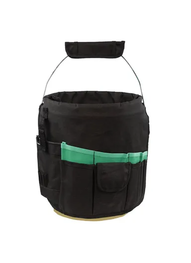 Oxford Cloth Garden Tool Storage Bag 42 Pockets Gardening Tools Bag - Green+Black
