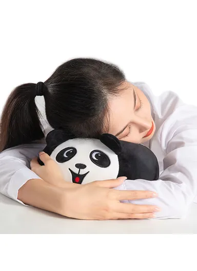 Cartoon Design Memory Foam Kids Adult Nap Pillow Head Support Rest Pillow - Cow