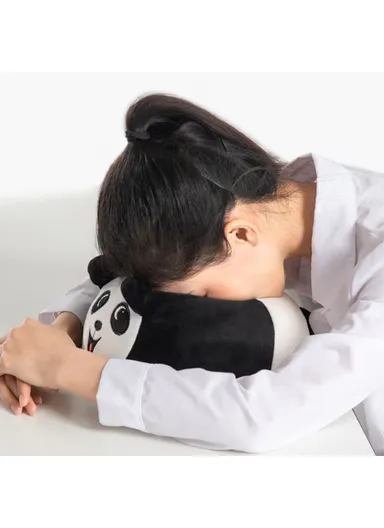 Cartoon Design Memory Foam Kids Adult Nap Pillow Head Support Rest Pillow - Cow