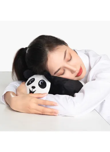 Cartoon Design Memory Foam Kids Adult Nap Pillow Head Support Rest Pillow - Cow