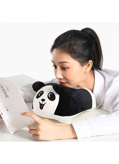 Cartoon Design Memory Foam Kids Adult Nap Pillow Head Support Rest Pillow - Cow