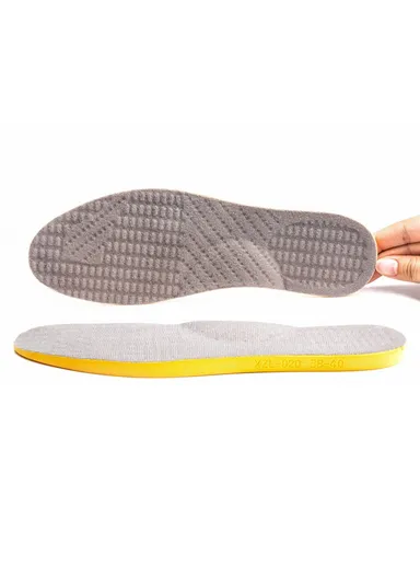 1 Pair Orthopedic Insole Arch Support for Flat Feet Plantar Fasciitis Pads 43-45 - Black