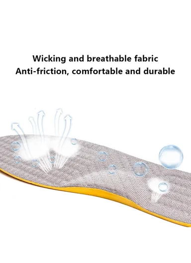 1 Pair Orthopedic Insole Arch Support for Flat Feet Plantar Fasciitis Pads 37-38 - Black