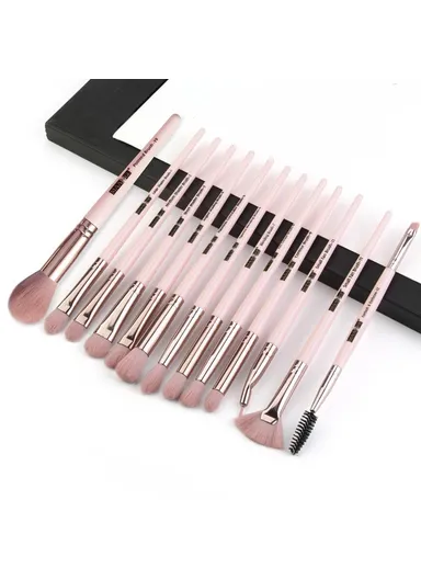 13Pcs Eye Makeup Brush Set for Eyeshadow Eyeliner &amp; Blending MAG5818 - Pink-Rose Gold