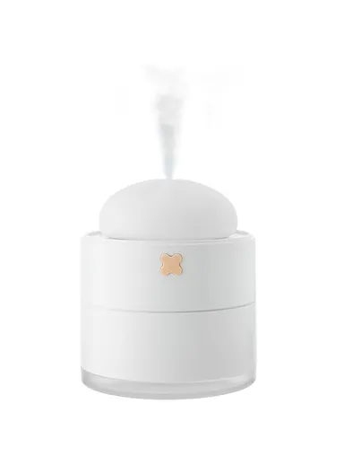 Imitated Silicone Steamed Stuffed Bun Mini Mute Home Humidifier Air Moisturizing USB Mist Diffuser with Night Light H42 (D11.7 x H13.3)cm