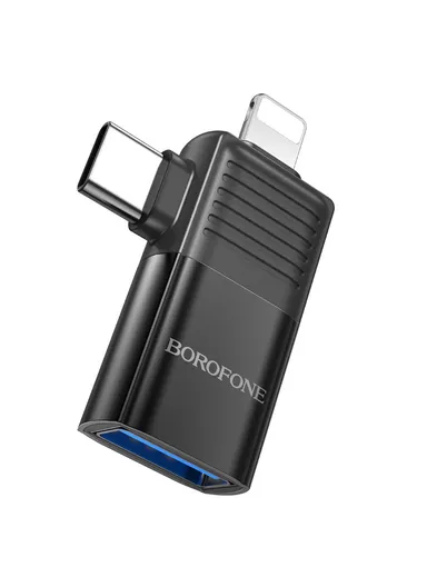 Lightning &amp; Type-C to USB Fast Data Transmission Adapter &amp; OTG BV18