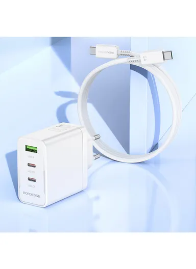 PC PD20W AC Power Adapter With Type C - Type C Cable BN12 - White