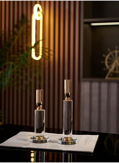 2 PCS Pack Candle Holder Stylish European Style Wedding Decoration Skinny Candle Holders Holiday Dinner Party Home Decor