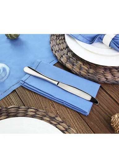 12 Pieces SS304 Dinner Knife Set 22cm - Silver