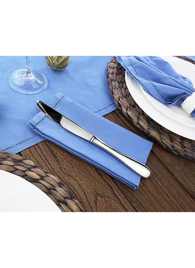 12 Pieces SS304 Dinner Knife Set 22cm - Silver