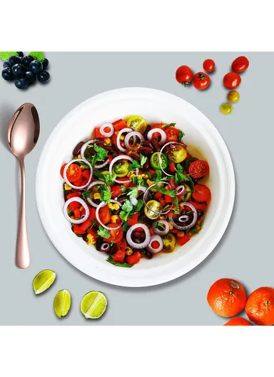 12 Pieces SS304 Dinner Spoon Set (L20)cm L - Rose Gold