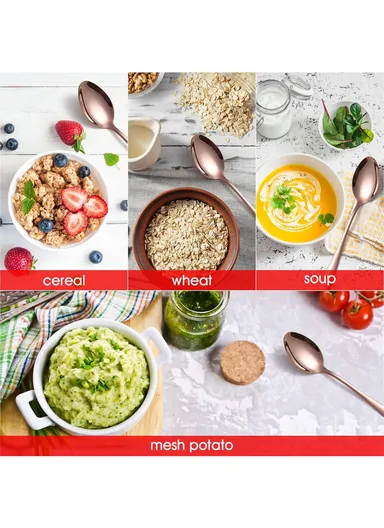 12 Pieces SS304 Tea Spoon Set (L17)cm S - Rose Gold